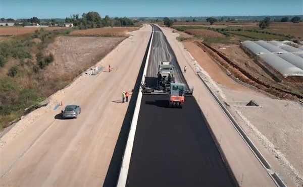 Προχωρά η επέκταση του αυτοκινητοδρόμου Ολυμπίας Οδού μέχρι τον Πύργο - Φτάνει το 40% η πρόοδος των έργων
